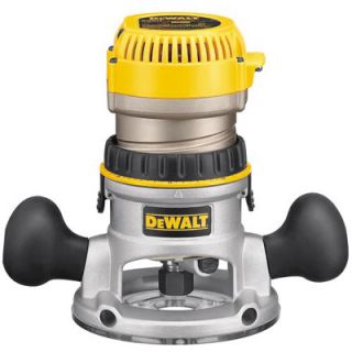 Dewalt DW618 2 1 4 HP Maximum Motor HP EVS Fixed Base Router with Soft