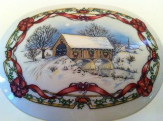  Jewelry Box Covered Bridge Melodies of Christmas David Russell