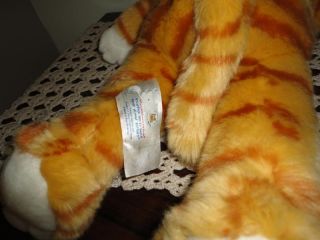 Build A Bear Canada Large Striped Orange Tabby Cat 17in
