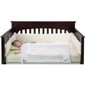 dexbaby Safe Sleeper Convertible Crib Bed Rail, White New Damaged Box