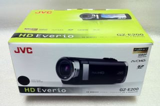 New JVC GZE200 Everio High Definition Memory Camcorder Black