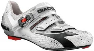 Diadora Jet Racer Carbon Sole Road Bike Cycling Shoes EU 42 Silver
