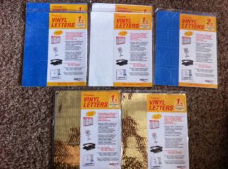  Letters Lot of 7 Different Sizes Brand New SEALED Deflecto