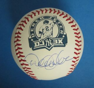 Derek Jeter Yankees Autographed Signed 3000 Hit Baseball MLB Steiner