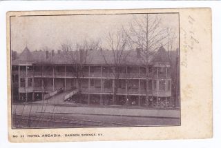 Hotel Arcadia Dawson Springs KY 1900s Old Postcard