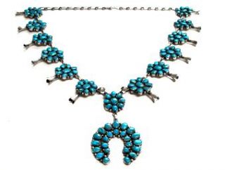 Delbert Gordon Blue Ridge Turquoise Cluster Necklace
