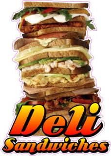 28 Deli Sandwiches Bar Restaurant Concession Trailer Vinyl Food Menu