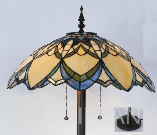 Tiffany Style Stained Glass Floor Lamp Golden Daze