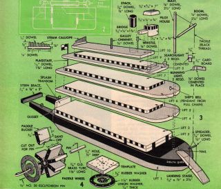 Delta Queen Stern Wheeler Steamboat Model Plans Boat