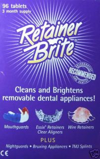 Month Supply of RETAINER BRITE 96 Tablets LOWEST PRICES Kills
