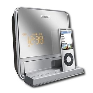iPod Dock Digital FM Radio Clock Dual Alarm Wake to iPod Philips