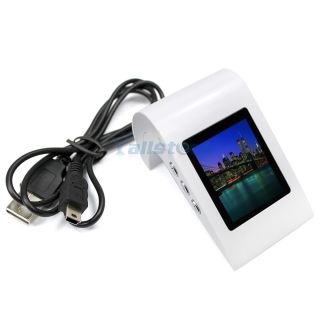 New 1.5 Swing Digital LCD Screen Size Photo Picture Frame White