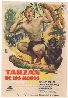 Tarzan The Ape Man Denny Miller Spanish Herald Mini Poster