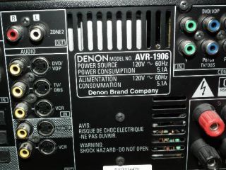 Deno AVR 1906 receiver. Item has been tested and is in good working