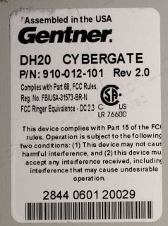 Gentner DH20 Digital Hybrid Radio Broadcast Phone Audio Console