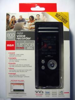 RCA VR5340 800 Hour Digital Voice Recorder with Full Color Display