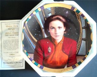 Star Trek Deep Space Nine Kira Hamilton Plate w COA
