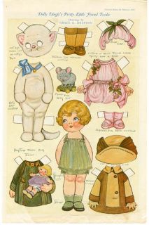 DOLLY DINGLEs Pretty Little Friend Teedie   1924   CAT COSTUME Grace