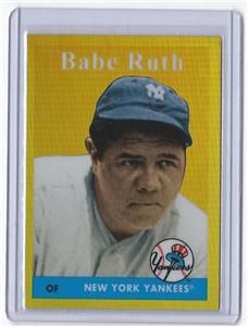 2011 Topps Babe Ruth Factory Set Chrome Gold Refractor #BR58