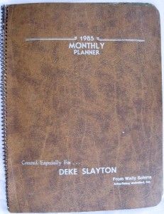 Deke Slayton Personally Used Calendar from Wally Shirra NASA Apollo