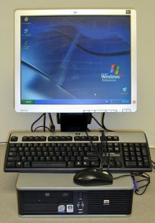 HP DC7800 Desktop Computer 17 LCD Monitor Bundle