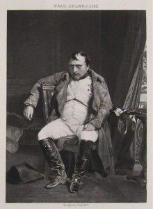 1894 Goupil Photogravure Abdication Napoleon Delaroche