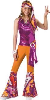 Kids Teen Tween Girls 60s 70s Disco Mod Dance Costume M