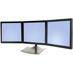 New Ergotron DS100 Triple Monitor Desk Stand 33 323 200 