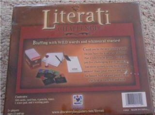 Literati Challenge Board Game Discovery Bay Games   New Sealed