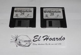 Wolfenstein 3 D PC 1992 Original Floppy Diskettes