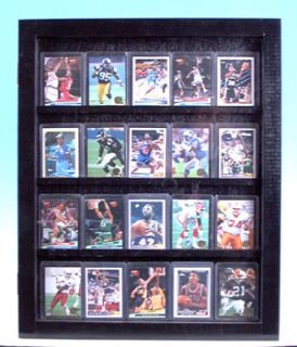 Card Display Case Black P375B Holds 20 Ungraded