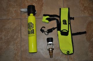  AIR #300 3.0 CUBIC FEET FOOT PONY BOTTLE SCUBA DIVE SPEAR WITH HOLSTER