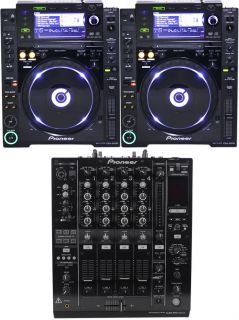 Pioneer Pair CDJ 2000 DJ CD Player DJM 900 Nexus Mixer