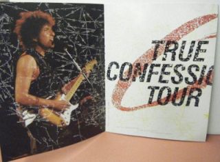Vintage Bob Dylan Tom Petty 1986 True Confessions Tour Program 11 x