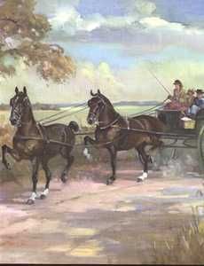  Hackney Horse Print 1951 w Dennis