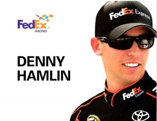 2012 Denny Hamlin Fed EX Sprint Cup Series Postcard