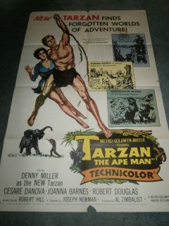 Tarzan The Ape Man 1959 Denny Miller Orig 1sheet Poster