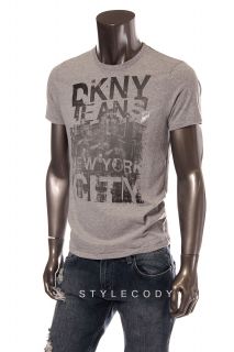 DKNY Jeans New Mens New York City Graphic T Shirt Gray Size s