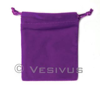 You are purchasing a Purple Velvet Dice Bag. This bag is perfect for