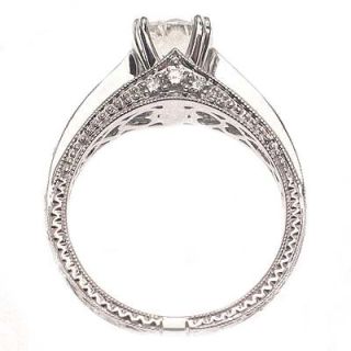 87ct D VVS2 18KTW Round Diamond Engagement Ring