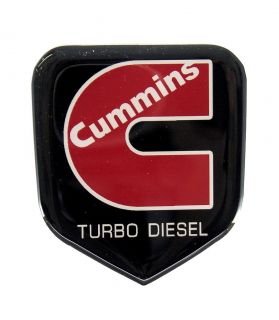 Cummins TD Emblem Dodge Grille 1994 2002 Red Satin