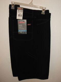 Mens Dickie Black Relaxed Fit Utility Shorts Size 42 NWT