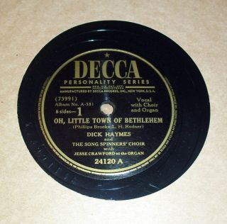 1947 Dick Haymes Christmas Songs 78 Decca Record Set 2
