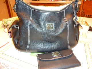Lot Dooney Bourke Black Handbag and Wallet