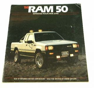 1988 88 Dodge RAM 50 Pickup Truck Brochure Sport Power