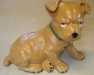 Two Dog Banks Cast Iron Puppy Dog Bank