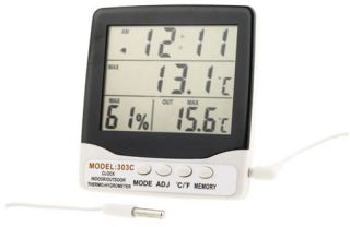 Digital Thermometer 303C LCD Display Hygrometer Monitor Controller