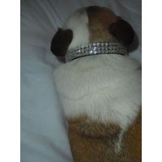  Crystal Dog Collar Fits 9 12 Necks Rhinestone Dog Collar