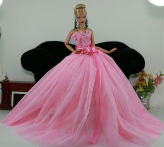  Fashion Royalty Outfit Barbie Toy Dolls Wedding Bride Dress
