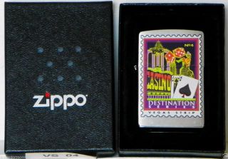 Zippos 2001 Destination Series N04 Vegas Strip Collectible Lighter